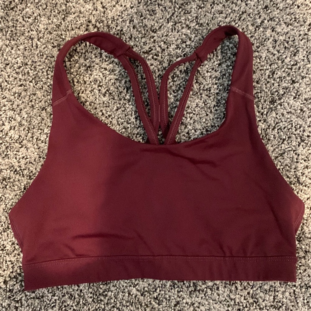 Old Navy Plum Sport Bra Sz M